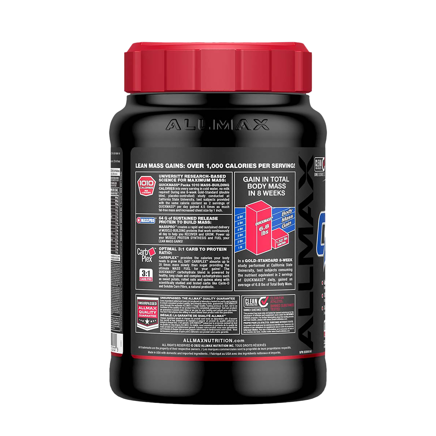 QuickMass&reg; - Strawberry Banana - 3.5lbs  | GNC